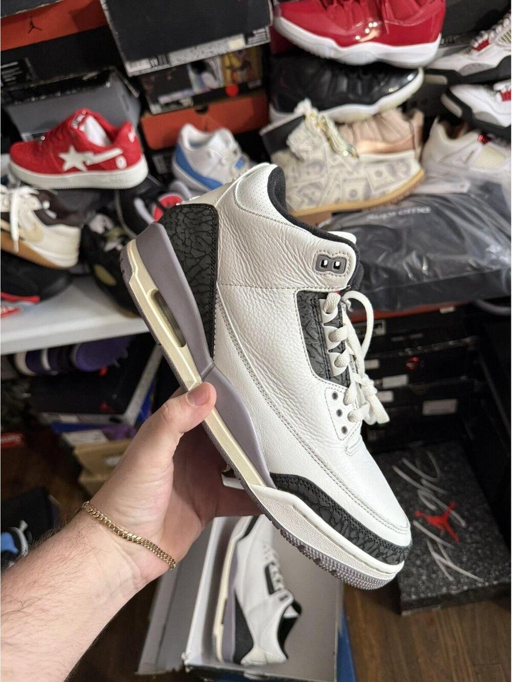 Jordan retro 3 grey cement sz 11.5